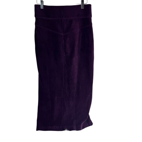 Free People We The Free In My Feelings Black Velour Side Zip Boot Cut Pants Sz M - Picture 4 of 8